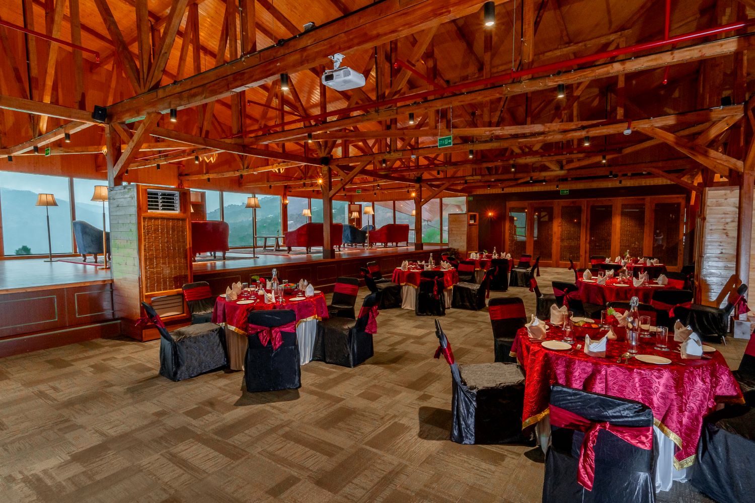 Banquet facilities with AV services and custom menus